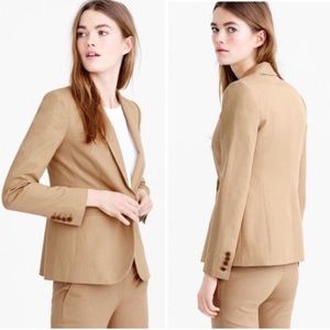 J.Crew Thompson Blazer In Two-way Stretch Cotton Size 4